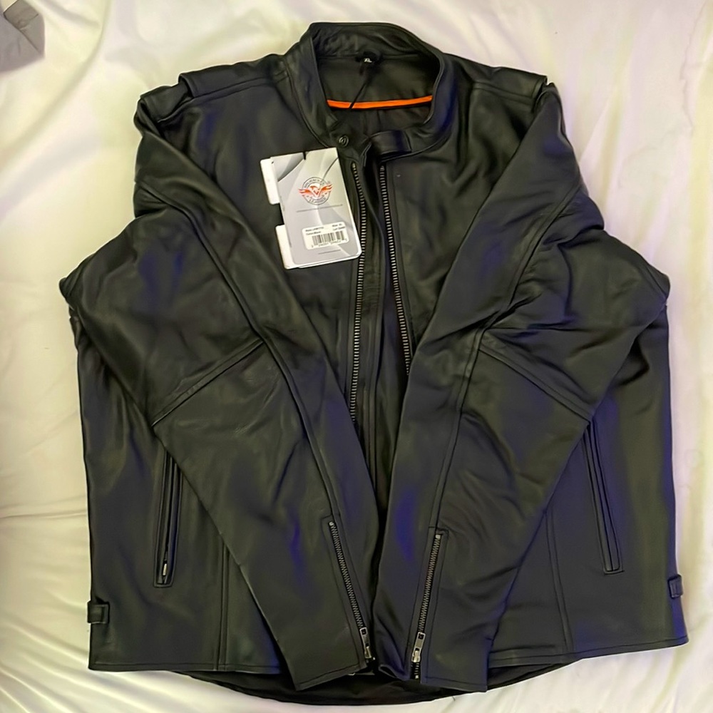 Real leather jacket, XL, Gun and Ammo pocket